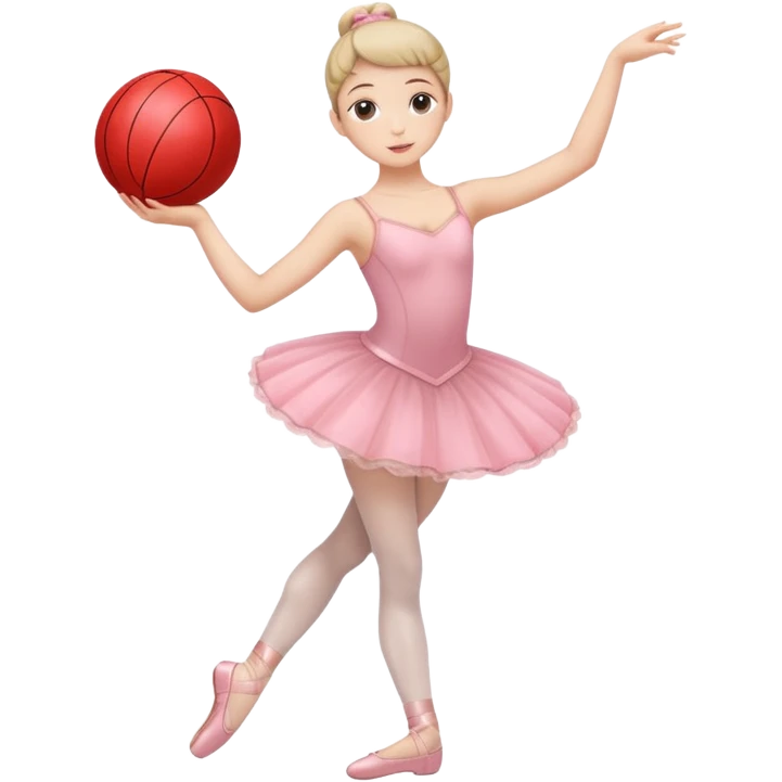 full body balet holding ball emoji
