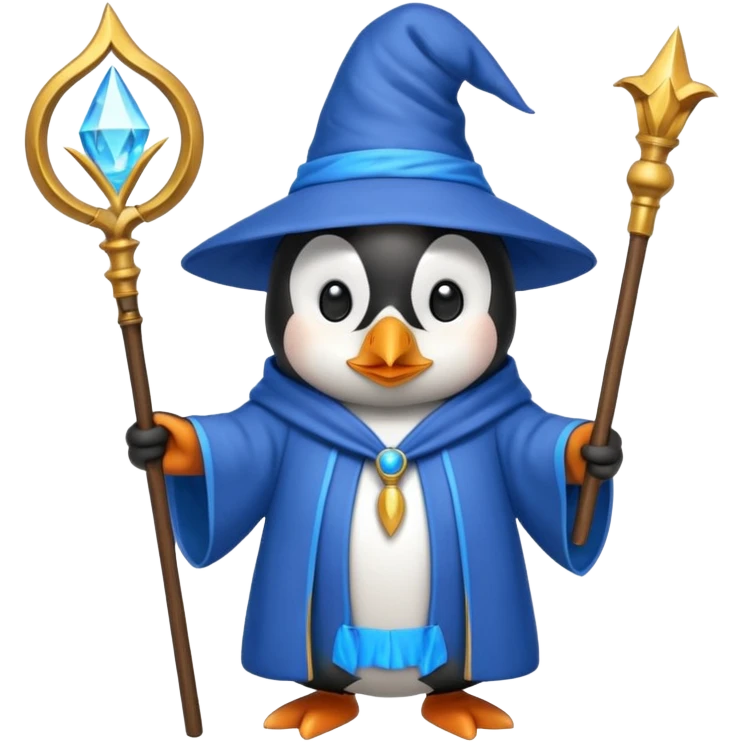 Penguin Wizard emoji