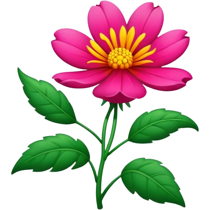 large colorful flower mexican emoji