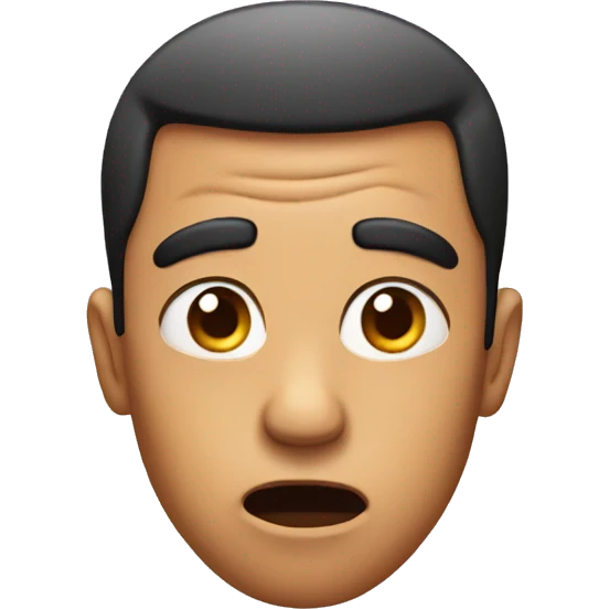 Surprised side eye emoji