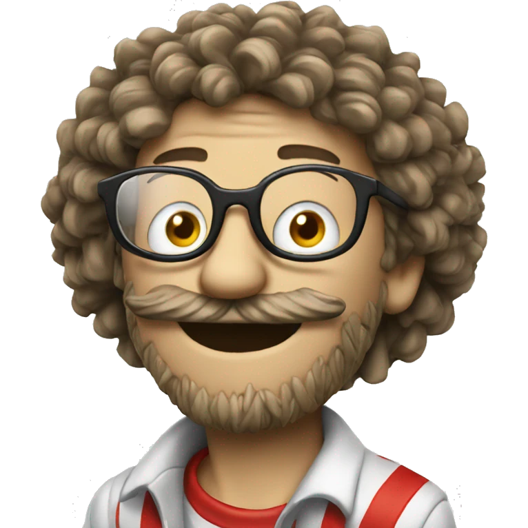 Waldo with glass cigarette emoji