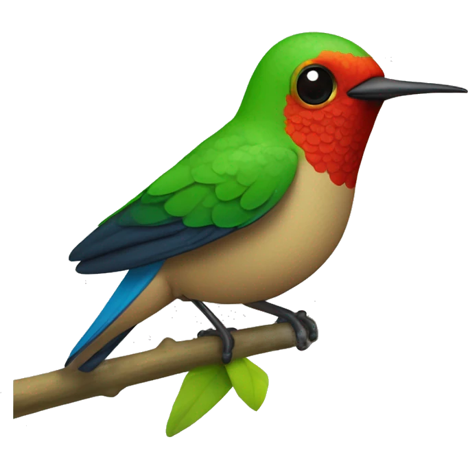 emoji de un colibrí bostezando  emoji