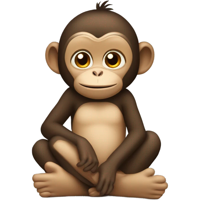 girl monkey thinking emoji