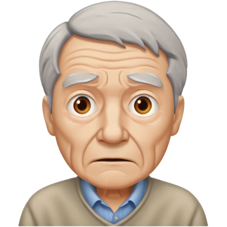 confused old man emoji