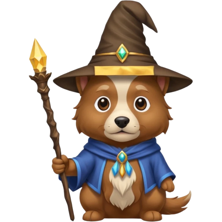 Dog wizard emoji