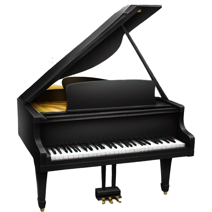 Black piano emoji