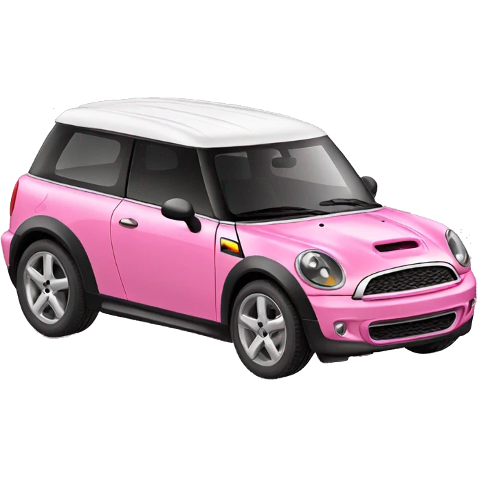 Pink mini suv car emoji