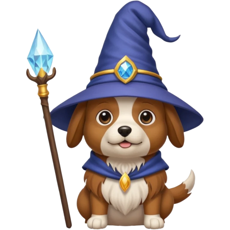 Dog wizard emoji