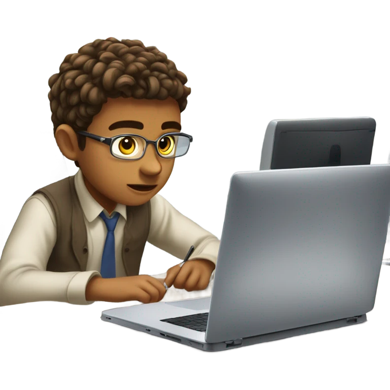 Boy at the office emoji