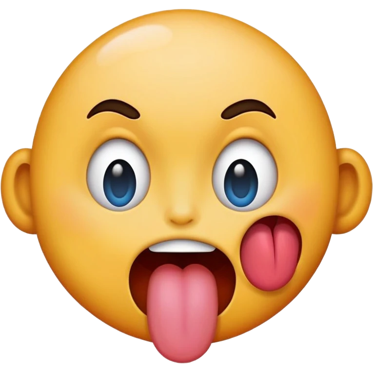 Face with tongue sticking out crazy emoji  emoji