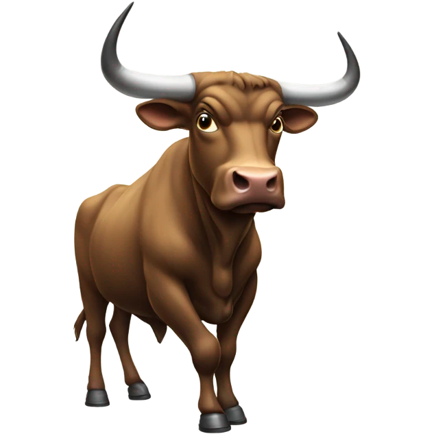 bull shooting a gun emoji