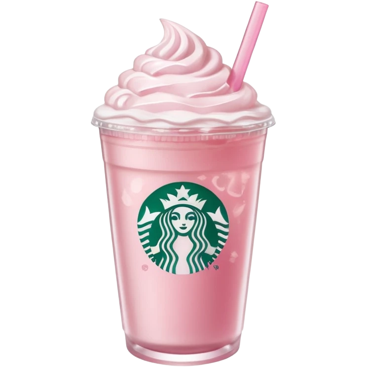pink drink from star bucks that has the logo no whip cream emoji