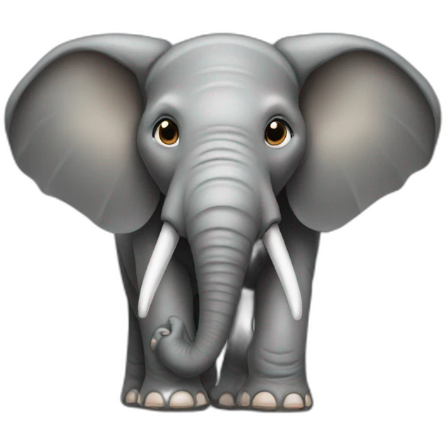 elephant with big ears emoji