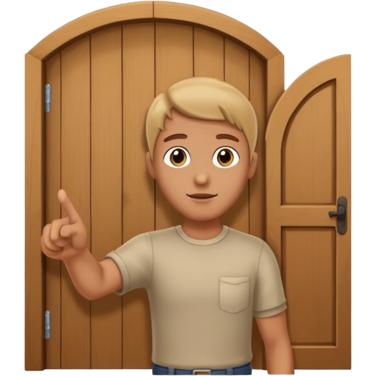 Person pointing to door as if to leave emoji