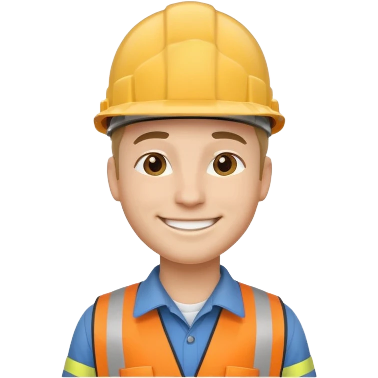 engineer, side view in a hard hat  emoji