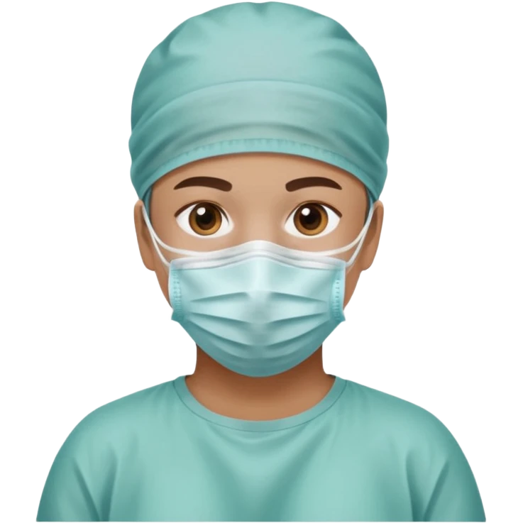 The face of surgical preparation emoji