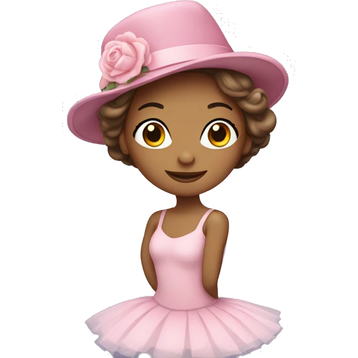 ballerina with hat emoji