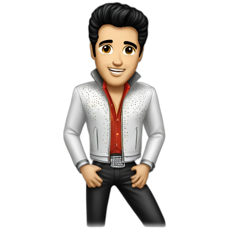 elvis presley in the jacket emoji