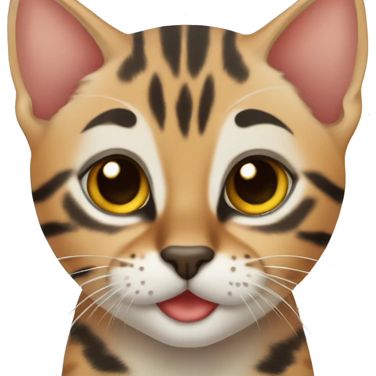 Bengal kitten emoji