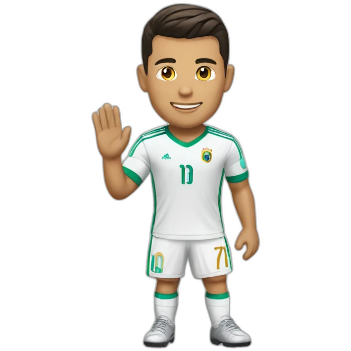 Christiano Ronaldo waving emoji