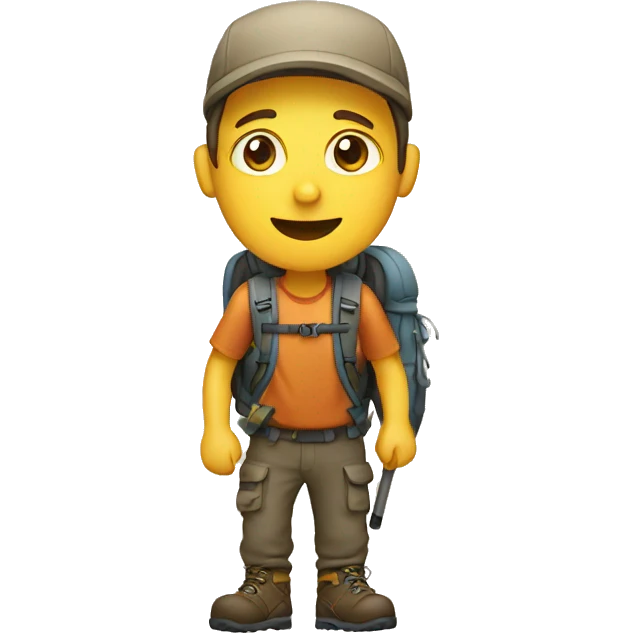 a hiker emoji