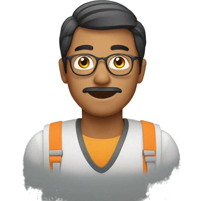 Bengali man in Computer  emoji