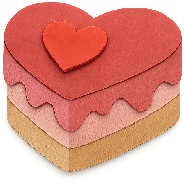 heart-shaped cake emoji