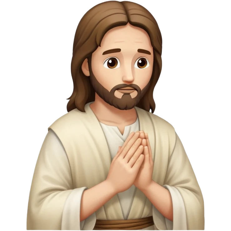 Jesus praying emoji