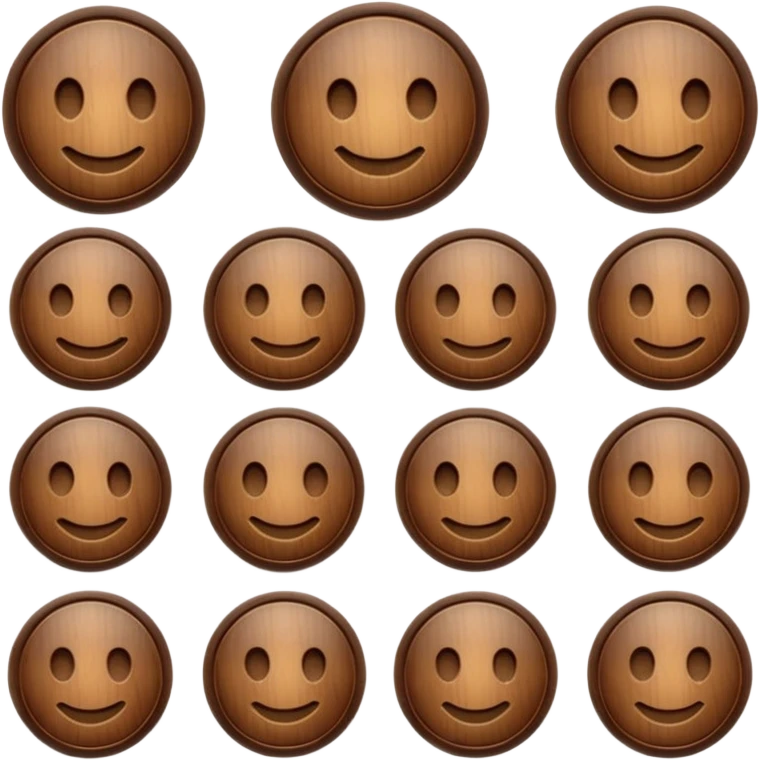 button without eyes emoji