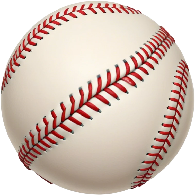 Cinematic Realistic image of a classic baseball, rendered with detailed stitching and textured leather, set against a nostalgic ballpark backdrop with soft, golden lighting that evokes Americana emoji