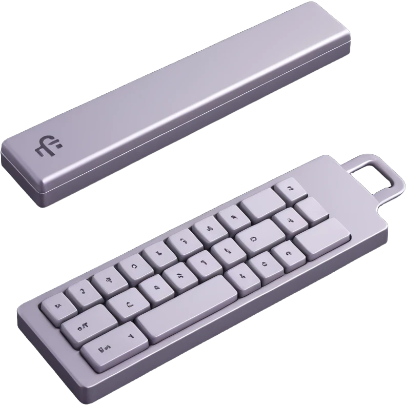spacebar key, 3D style with metallic finish emoji