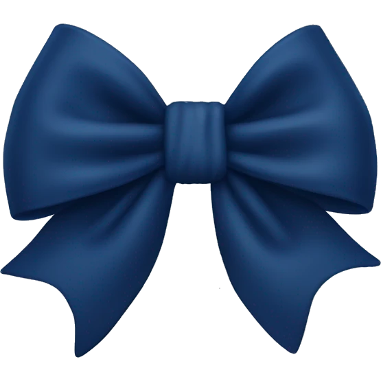 just a navy blue bow with no person emoji