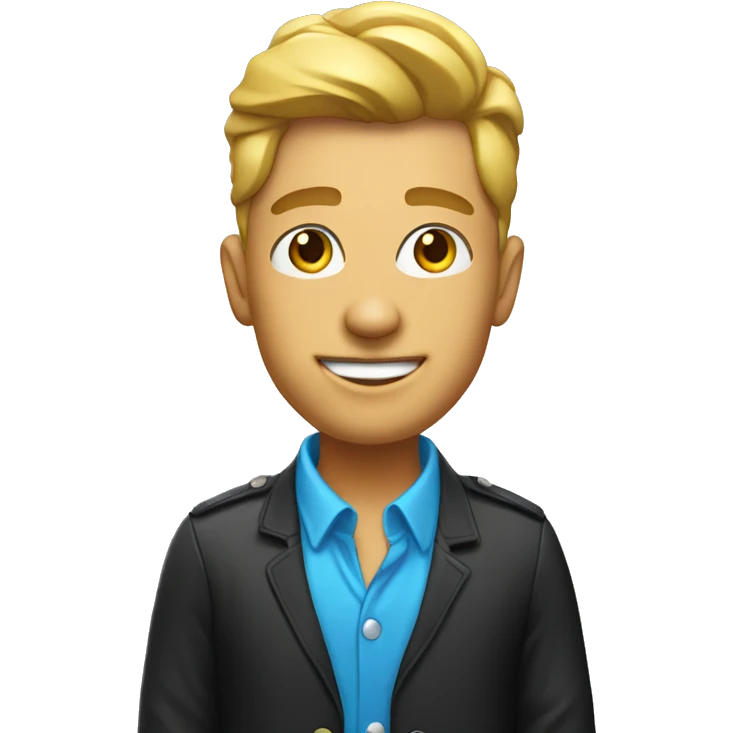 Party Host with"CU World" shirt emoji