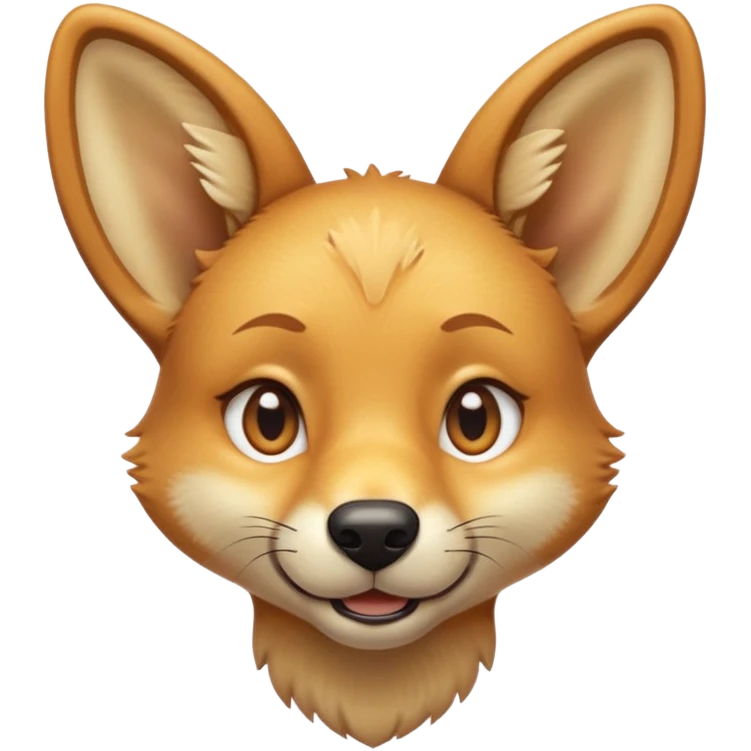 cinematic-cute-dingo-portrait-emoji,-head-tilted-playfully-and-inquisitively,-featuring-a-glossy-sandy-fur-with-naturally-perky-ears-and-round,-sparkling-amber-eyes-filled-with-curious-mischief,-simplified-yet-irresistibly-adorable-features emoji