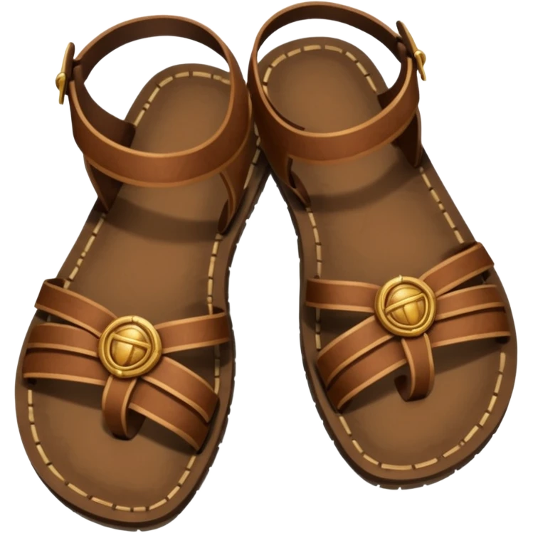antique men's sandals
 emoji