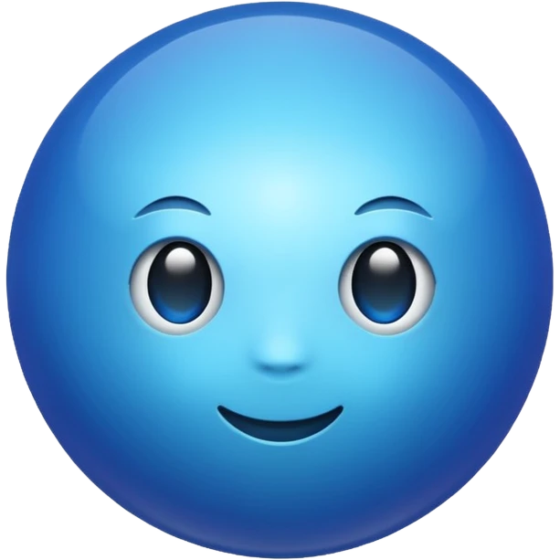 Blue emoji