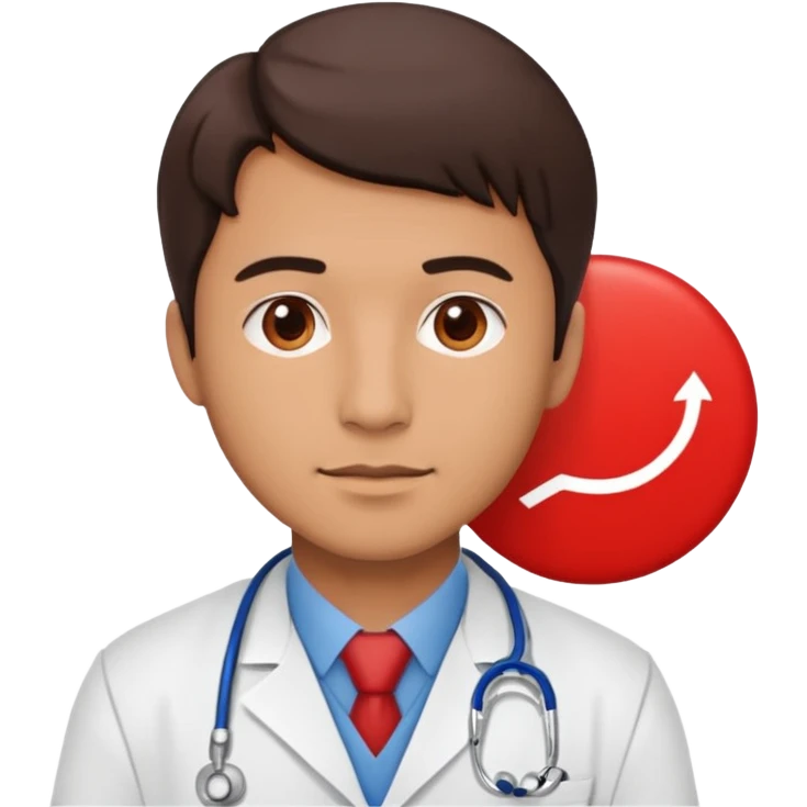 남자 의사가 반대하는 표시 emoji