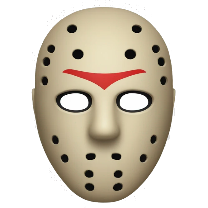 Friday the thirteenth Jason mask emoji
