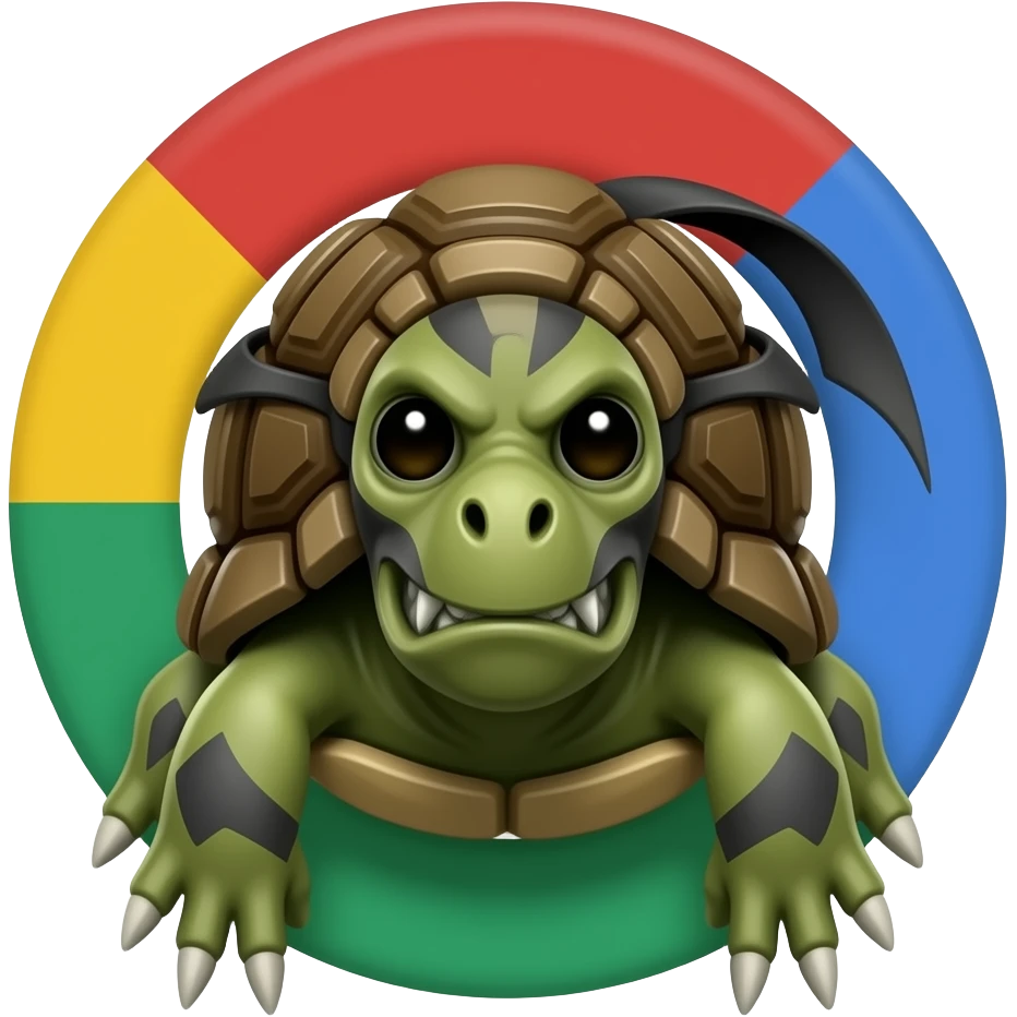 make a scoripan from mortal kombat into the google turtle emoji emoji