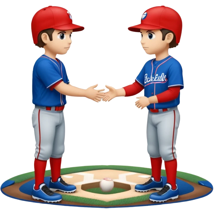 quiero dos equipos enemigos de baseball  emoji