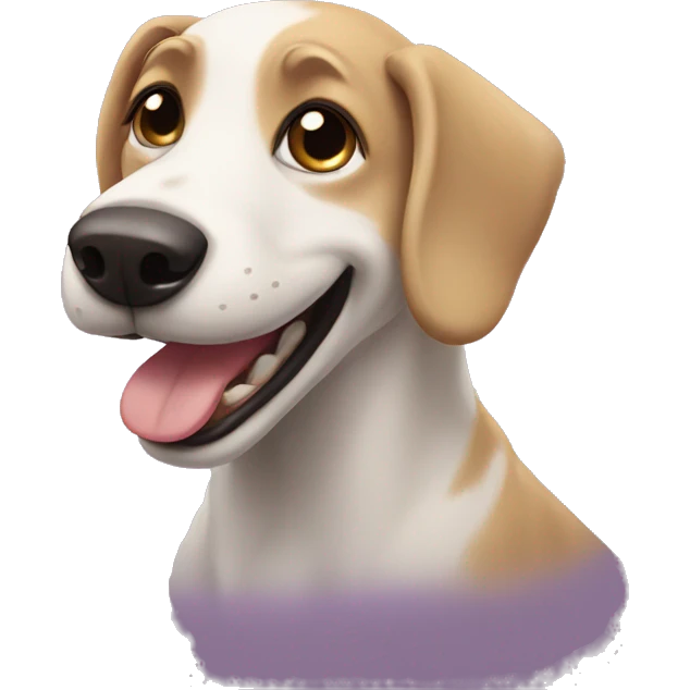 Gay dog happy emoji