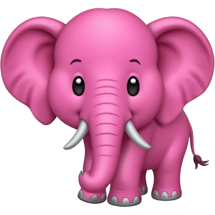crear un emoji de un elefante rosadito emoji