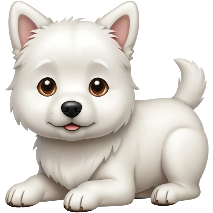 White dog emoji