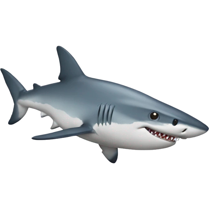 shark with topcoat emoji