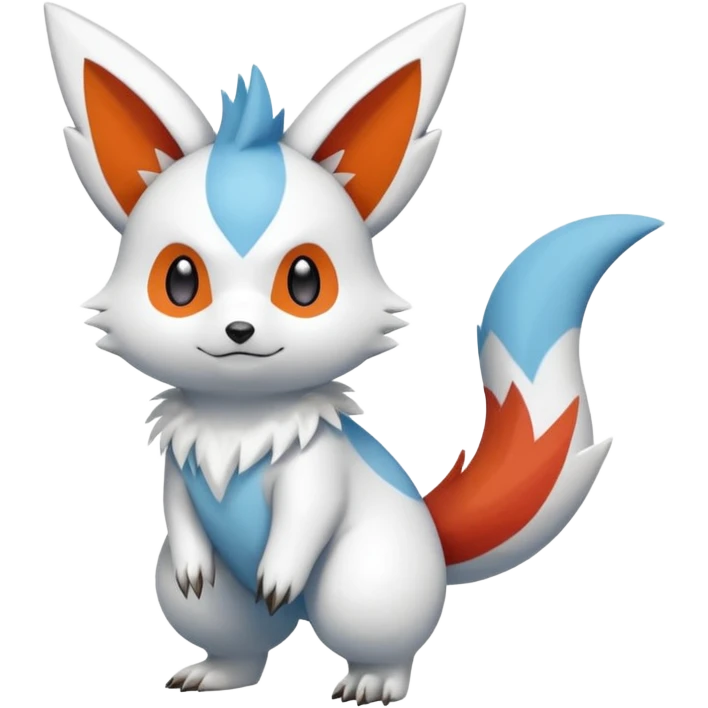 Victini-Pichu-Oshawott-Zangoose-Fakémon-hybrid-creature (full body)  emoji