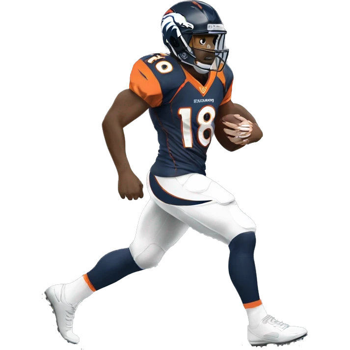 NFL football player, Denver broncos, punt   emoji