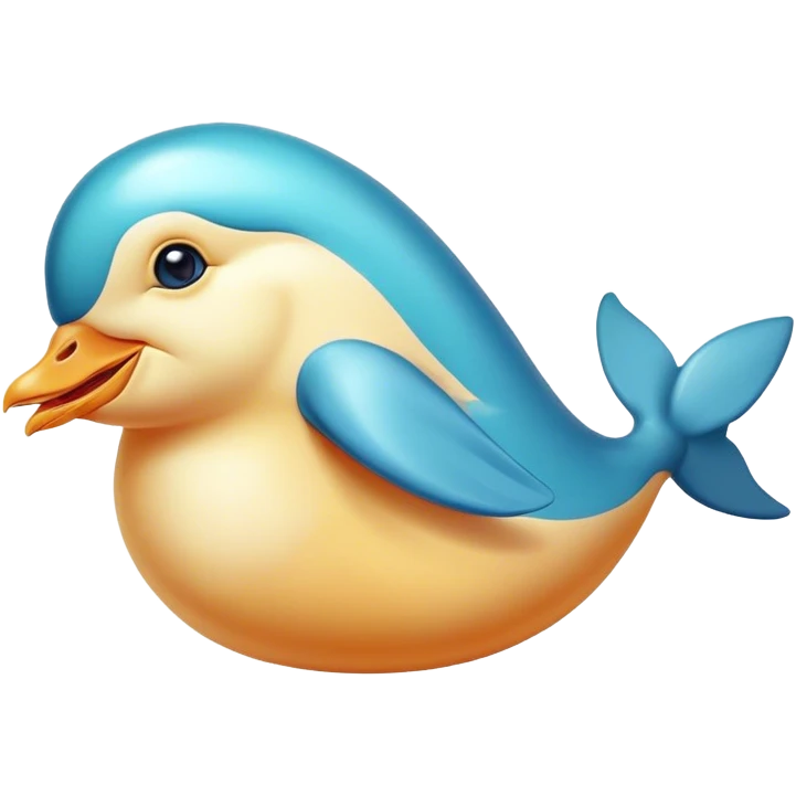 Chicken dolphin  emoji