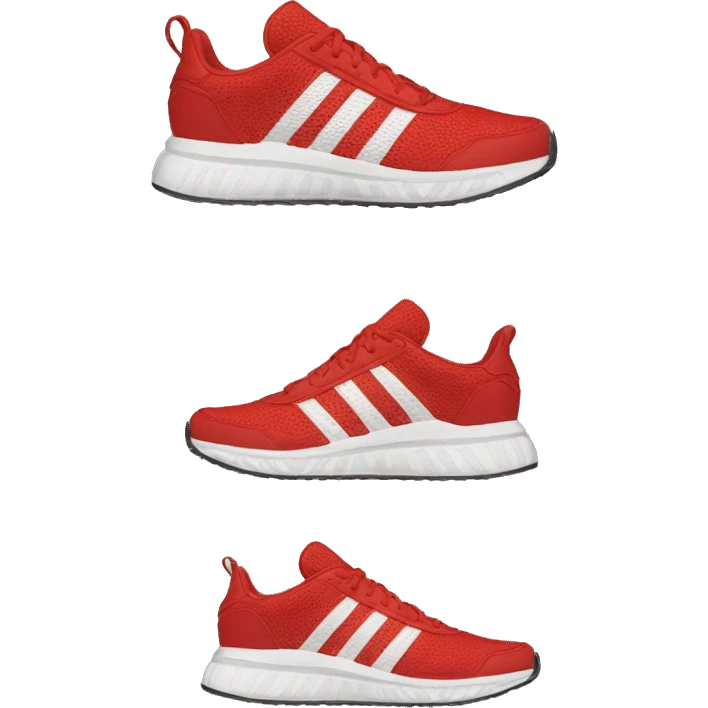adidas red running shoes emoji