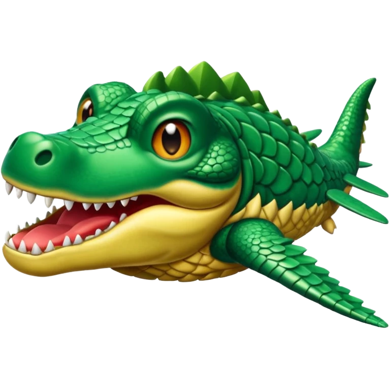 Hazme un avión con cabeza de cocodrilo emoji