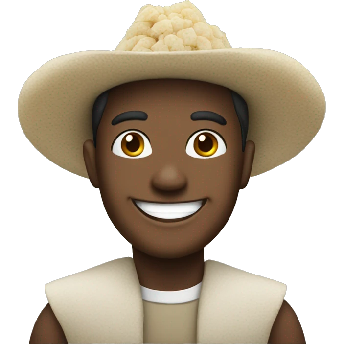 cassava hero with smile emoji